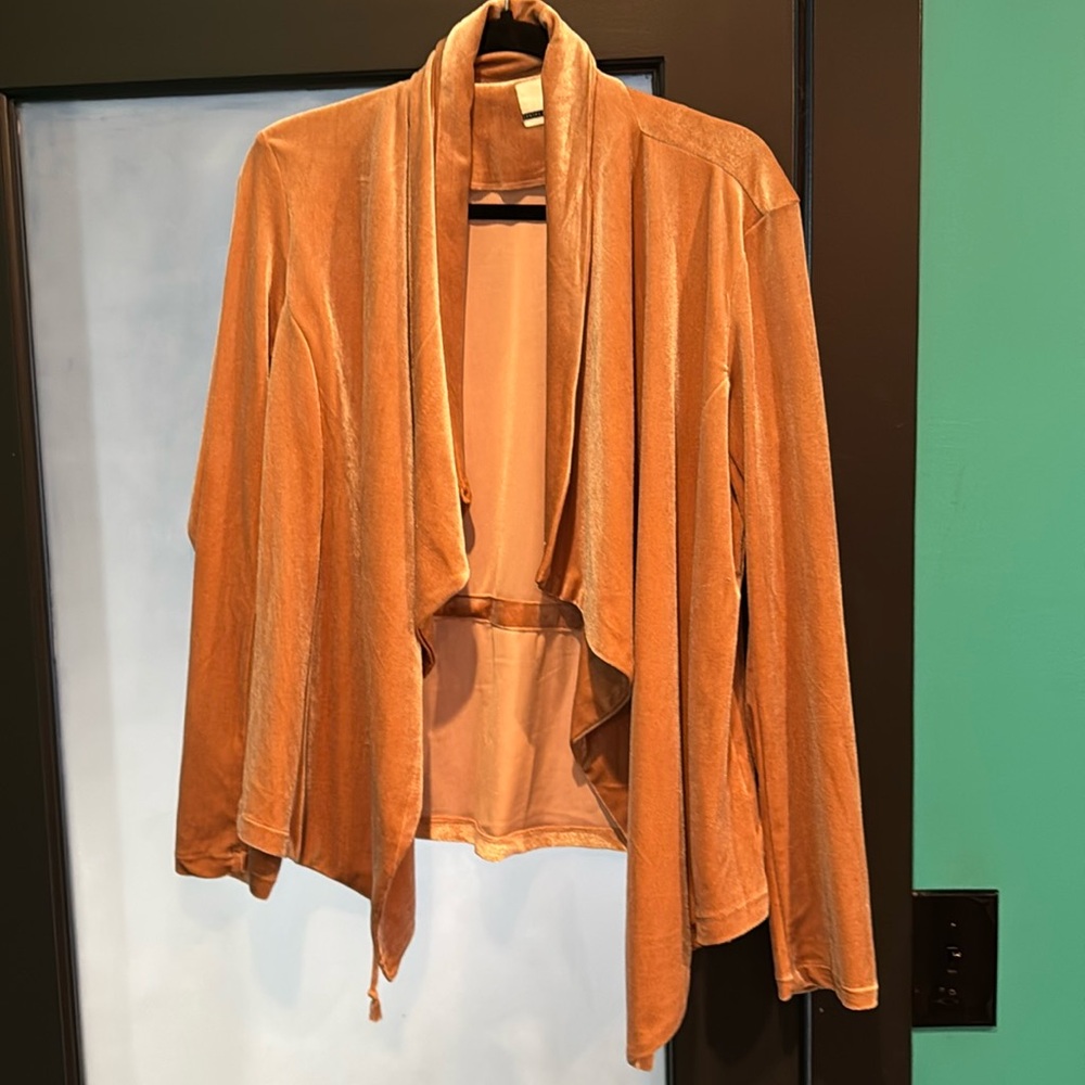 Suede cardigan